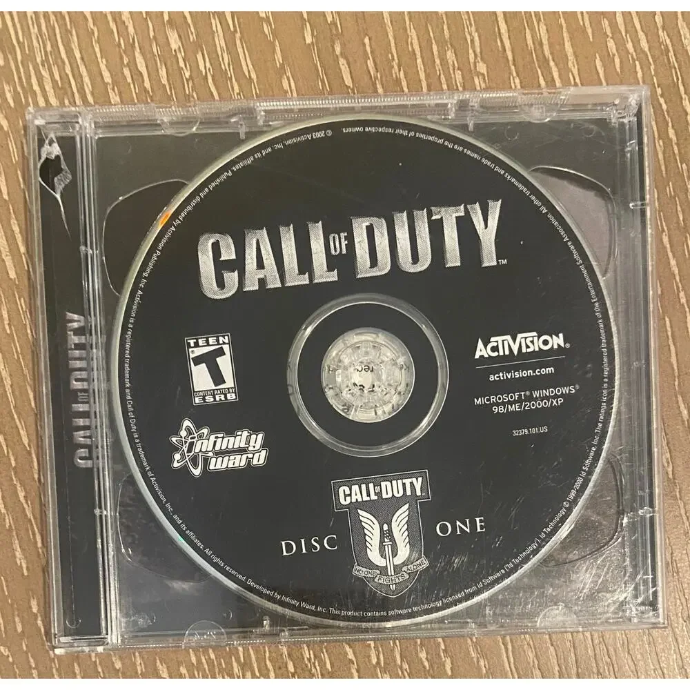 Original Call of Duty 1‎ PC CD-ROM 2003 Activision Infinity Ward